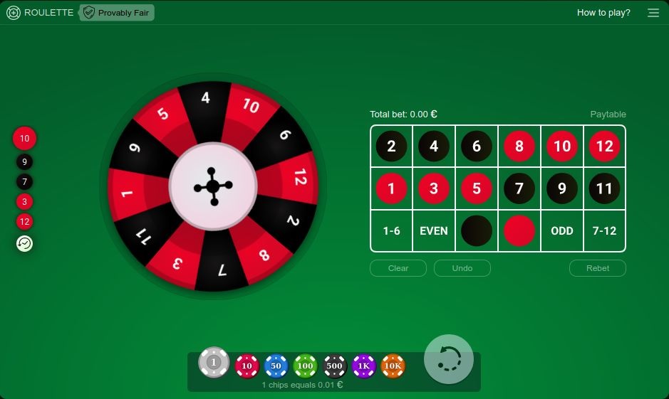 mini roulette