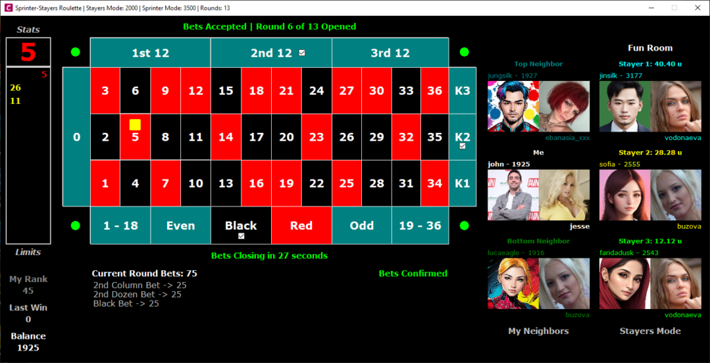 social casino | sprinter-stayers roulette table